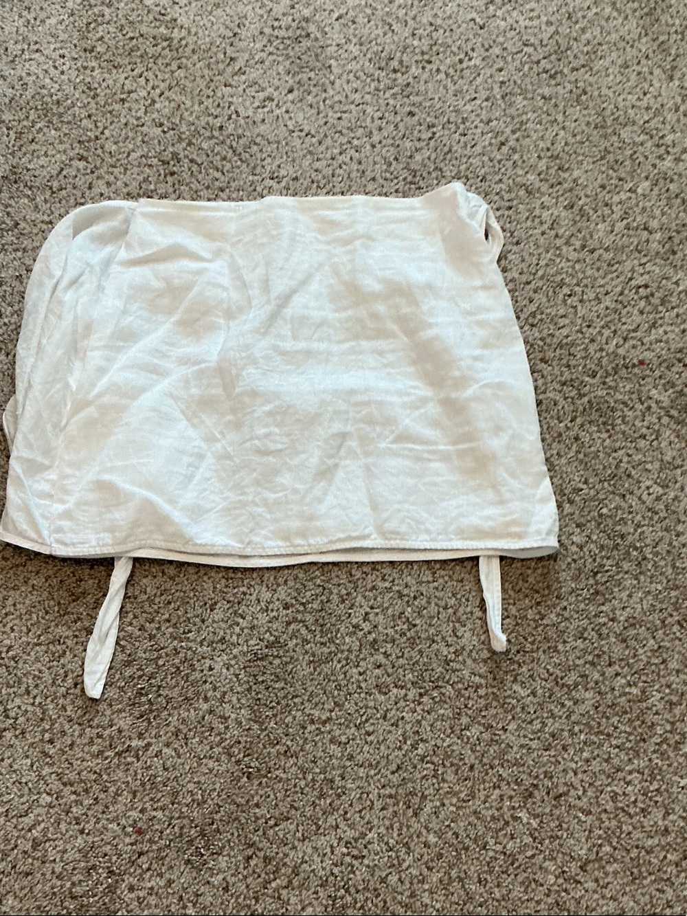 Wilfred White Strapless Tube Top with Ties